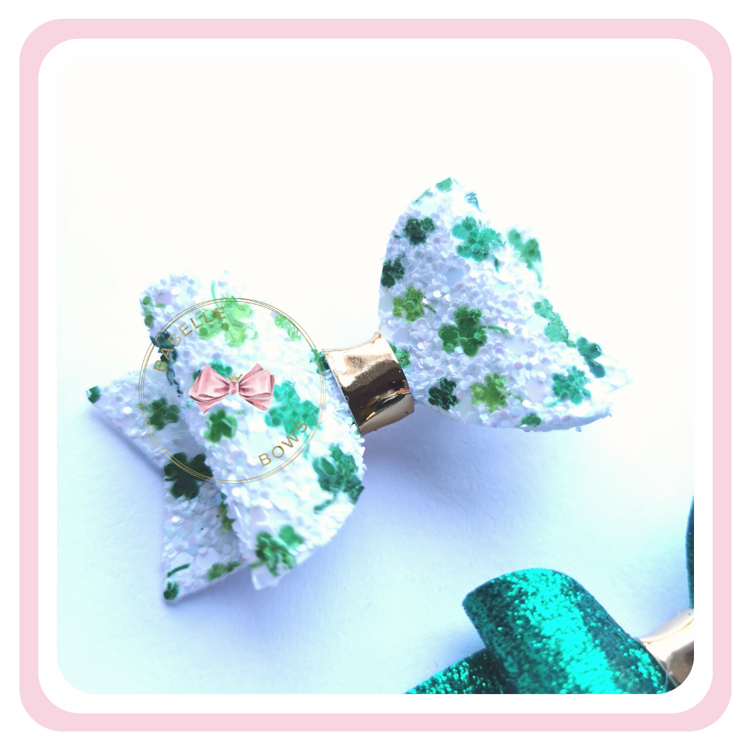 Clover Fields Trio of Pigtail Hair Bows