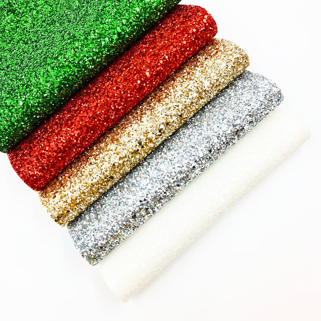 Festive Party Glitter Snap Clips