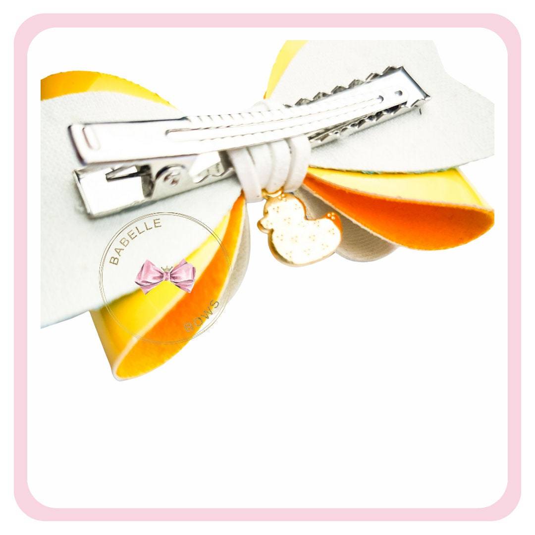 BaBelle Bows Hair Claws & Clips Rubber Duck Hair Bow
