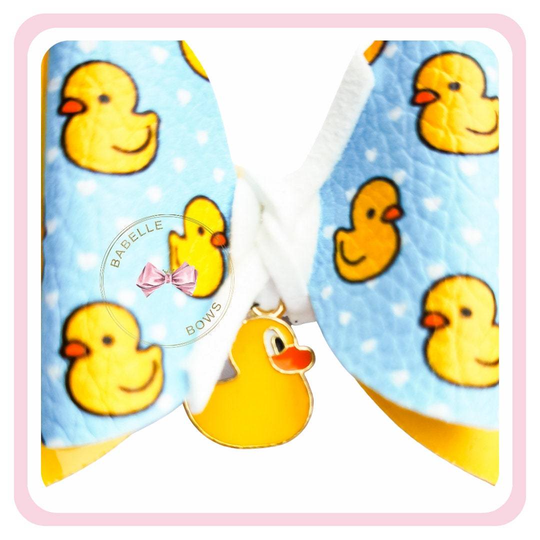 BaBelle Bows Hair Claws & Clips Rubber Duck Hair Bow