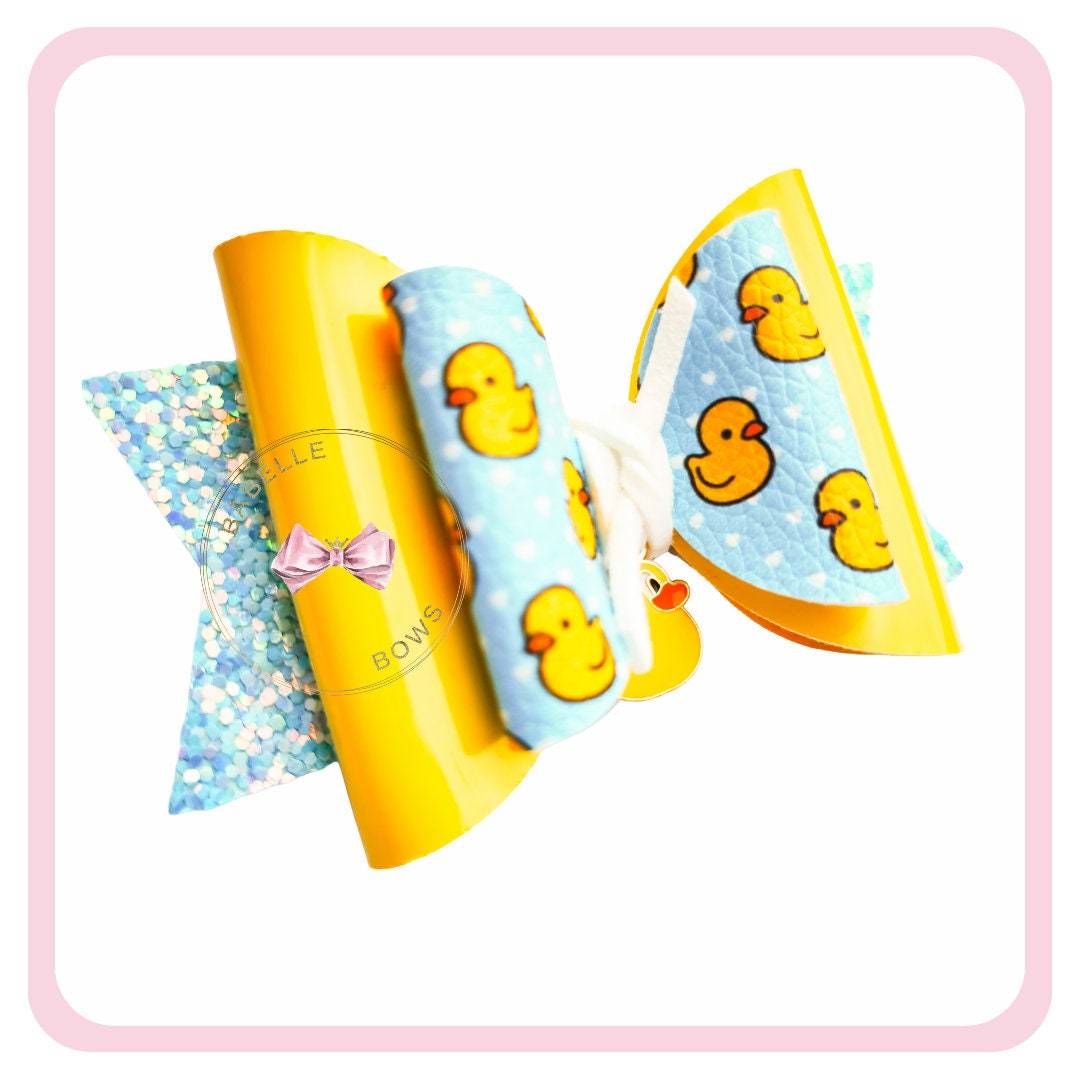 BaBelle Bows Hair Claws & Clips Rubber Duck Hair Bow
