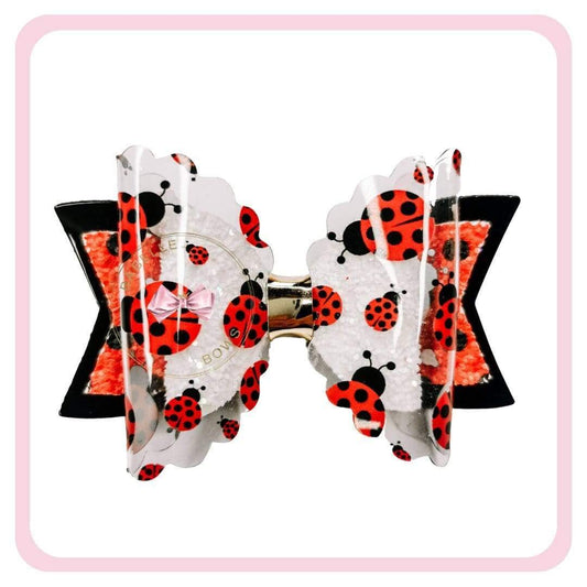 BaBelle Bows Hair Claws & Clips Without Charm Ladybird Hair Bow