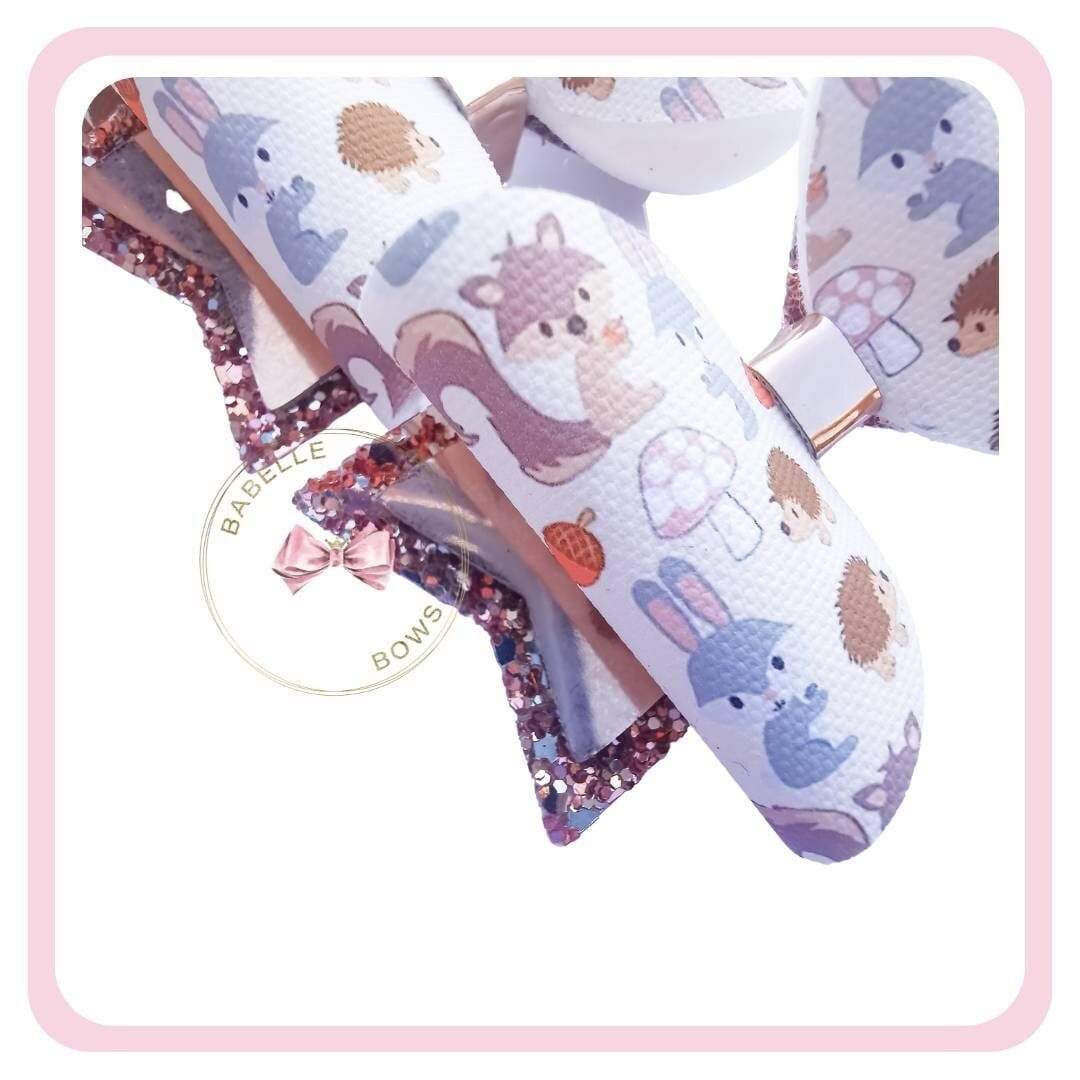 BaBelle Bows Hair Claws & Clips Woodland Animals Autumnal Hair Bow