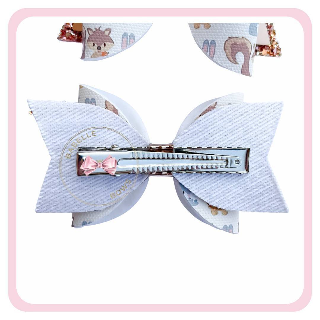 BaBelle Bows Hair Claws & Clips Woodland Animals Autumnal Hair Bow