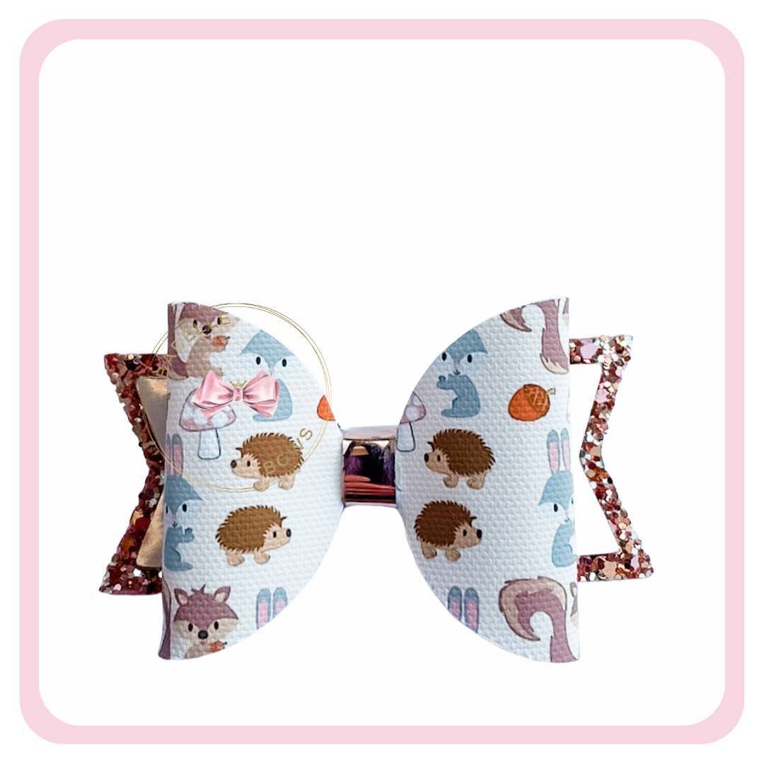 BaBelle Bows Hair Claws & Clips Woodland Animals Autumnal Hair Bow