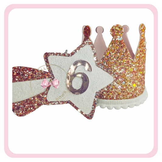 Birthday Crown and Badge Set