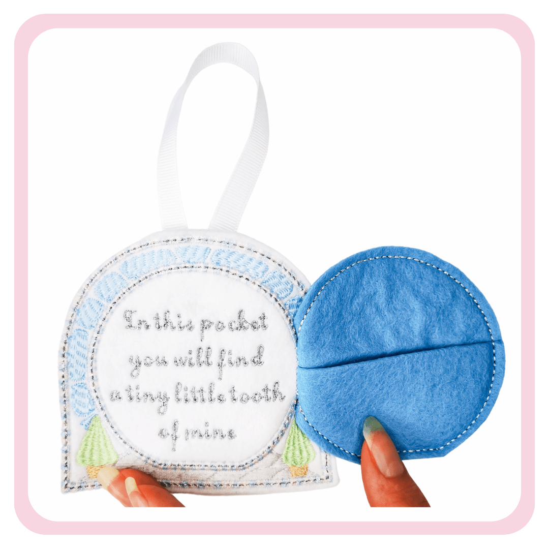 BaBelle Bows Costumes & Accessories Blue Embroidered Tooth Fairy Door