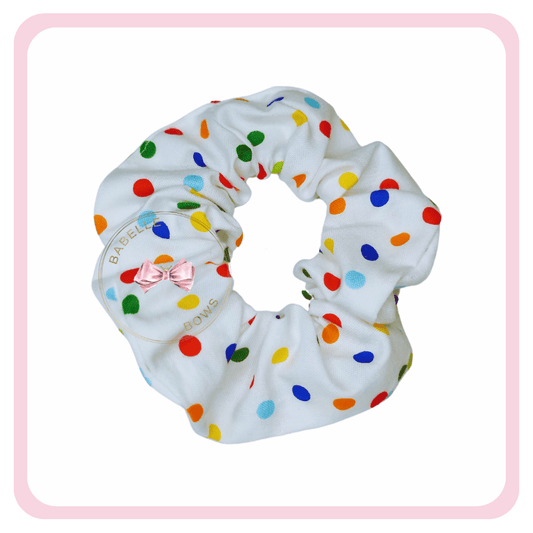 BaBelle Bows Hair Care Wraps Polka Dot Cotton Scrunchie