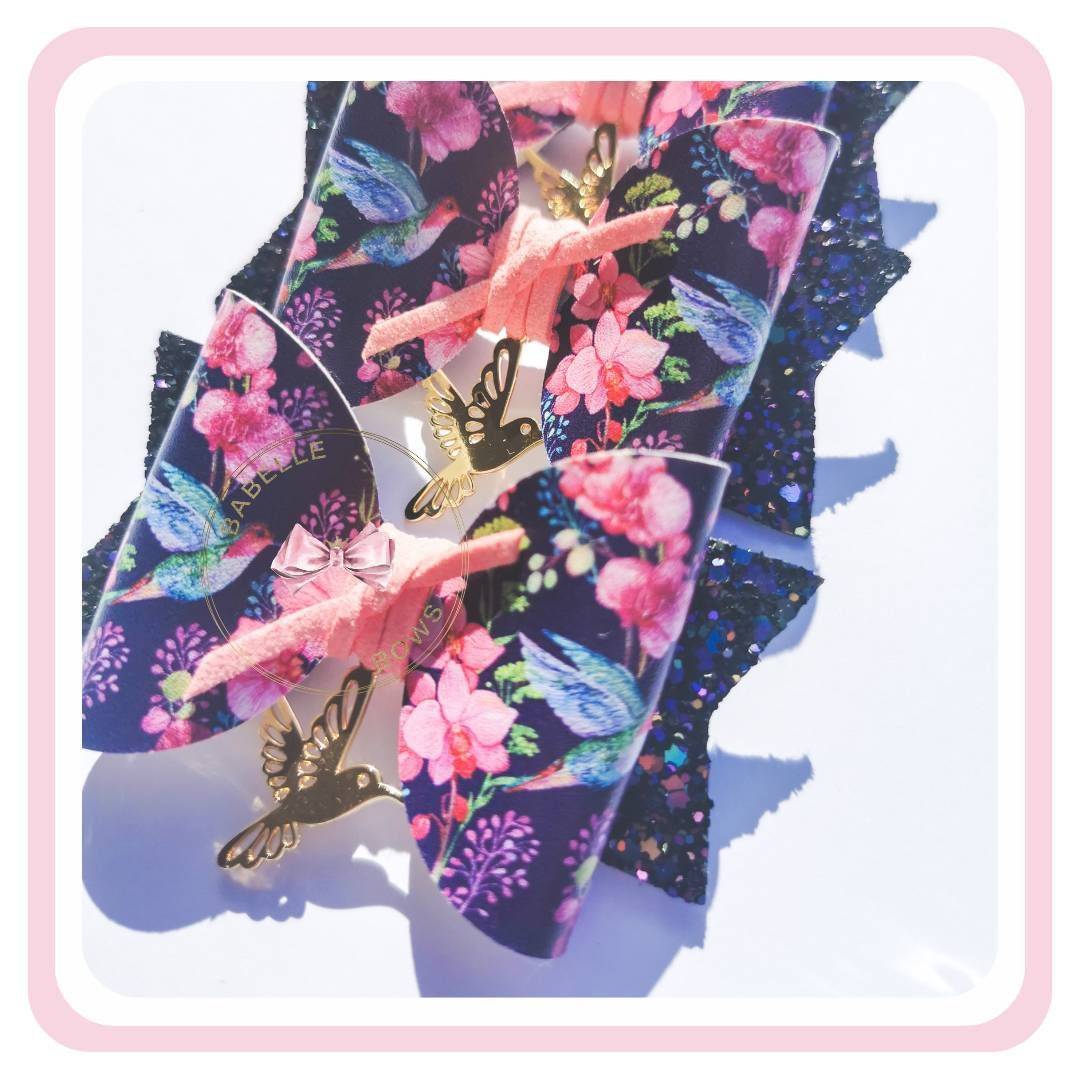 BaBelle Bows Hair Claws & Clips Hummingbird Hair Bow