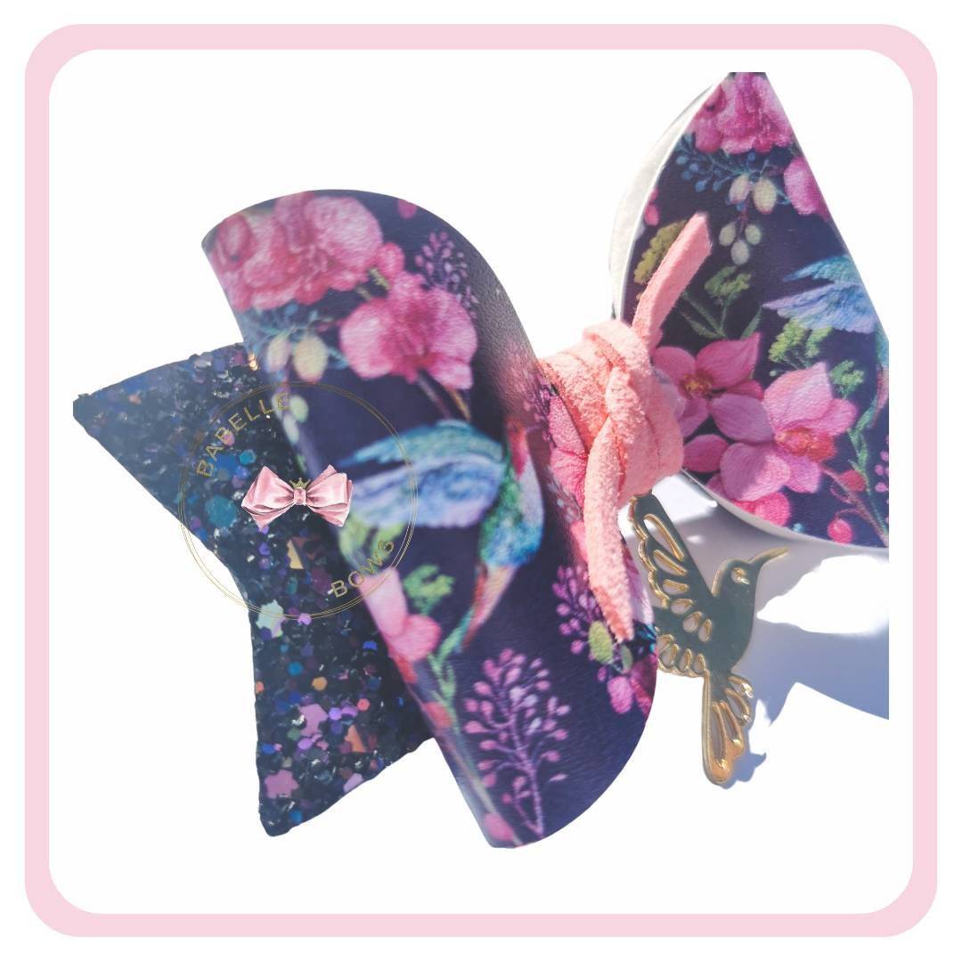 BaBelle Bows Hair Claws & Clips Hummingbird Hair Bow