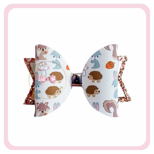 BaBelle Bows Hair Claws & Clips Woodland Animals Autumnal Hair Bow